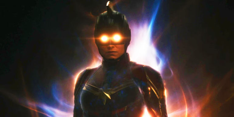 Captain Marvel as the Annihilator in The Marvels flashback