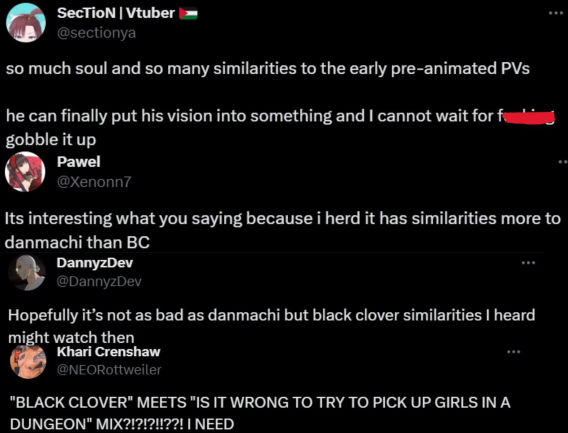 Fans show positive reactions to the Wistoria trailer (Screengrab via X)