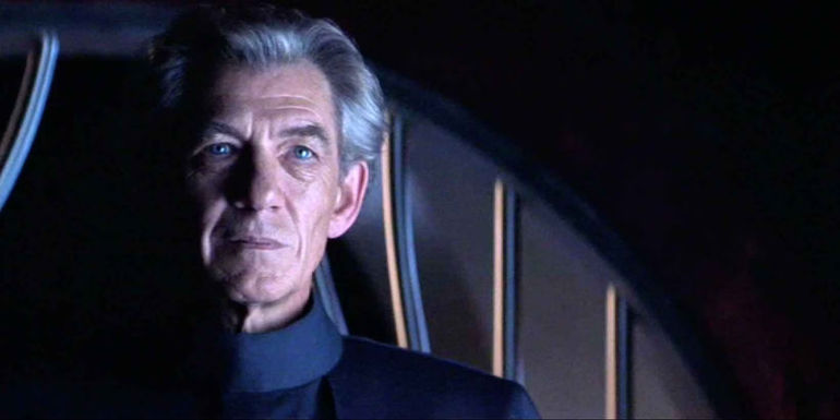 Ian McKellen as Magneto looking serious in X-Men