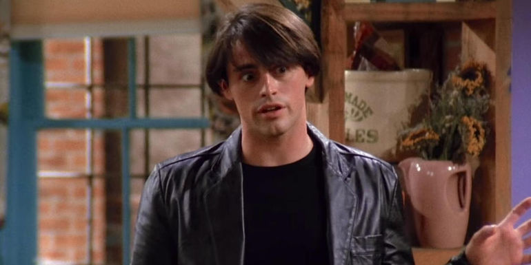 Joey Tribbiani (Matt LeBlanc) Making a Sarcastic Face in the Pilot Episode of Friends