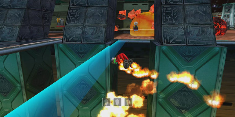 Knuckles flame punch from Sonic Adventure