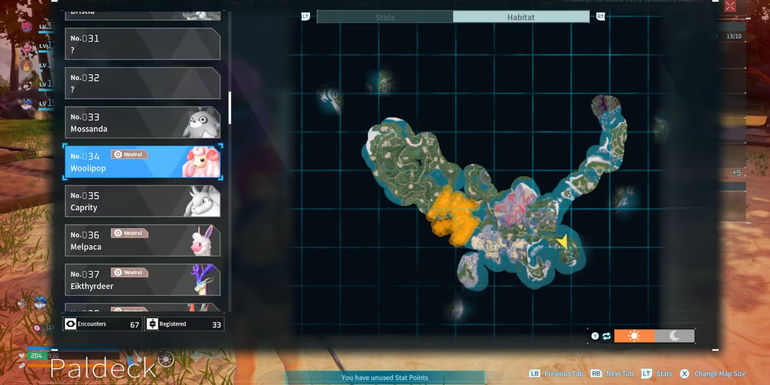 palworld woolipop location day habitat