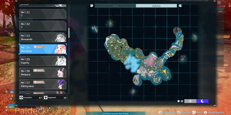 palworld woolipop location night habitat