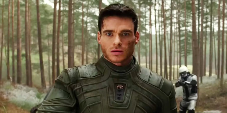 Richard Madden looking surprised in Citadel.