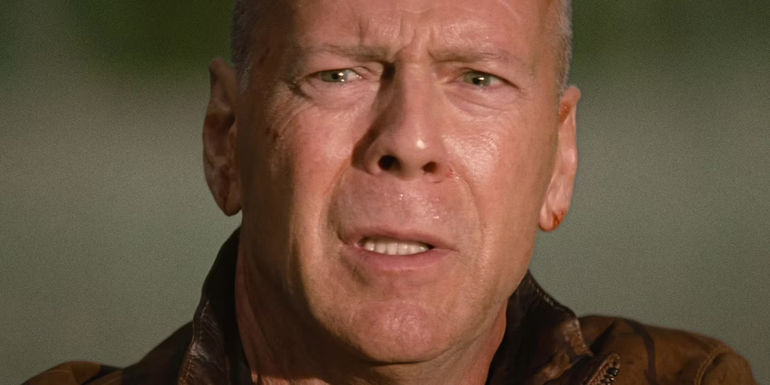 Bruce Willis as older Joe in Looper
