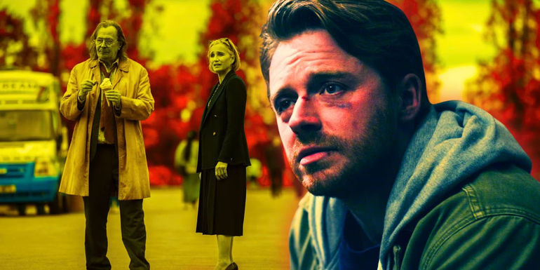 Gary Oldman, Kristin Scott Thomas, and Jack Lowden in Slow Horses