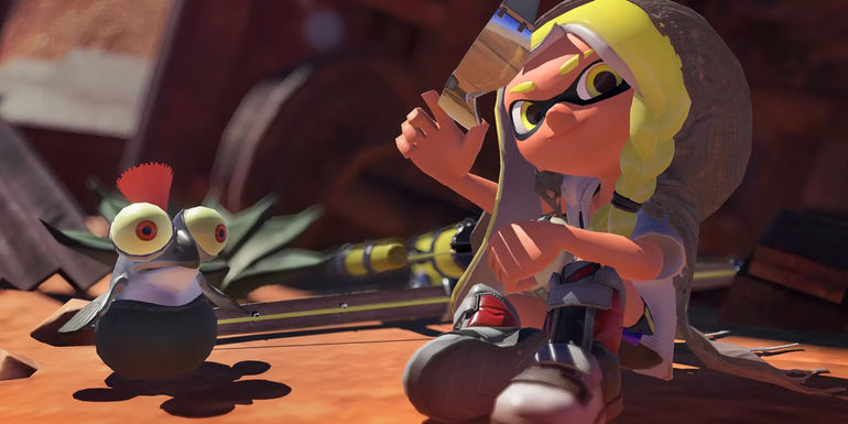 Splatoon 3: Bão Quà Tặng Mới - Bom Tắm Trứng Vàng với Con Bé Smallfry