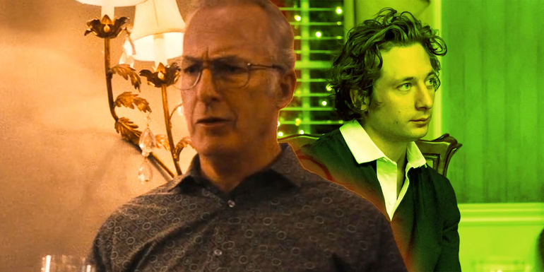 Bob Odenkirk as Lee and Jeremy Allen White as Carmy in The Bear Season 2 Episode 6