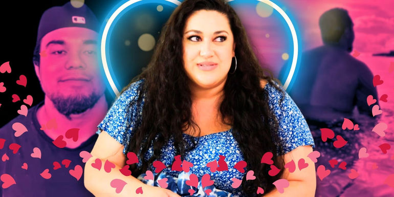 90 Day Fiancé’s Kalani Faagata & Dallas Nuez, with hearts