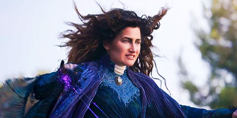 Agatha Harkness using her power in WandaVision