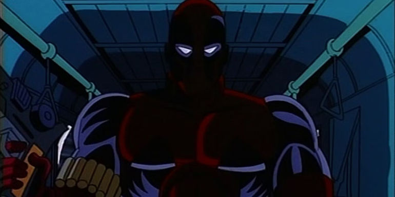 Deadpool in the shadows in x-men the animated series
