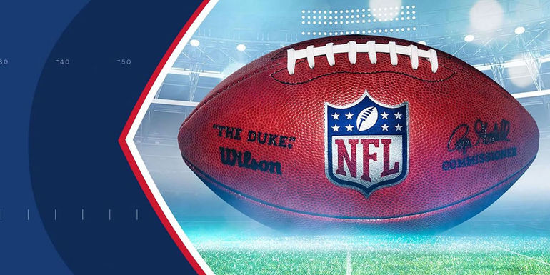 NFL football on a field for CBS.