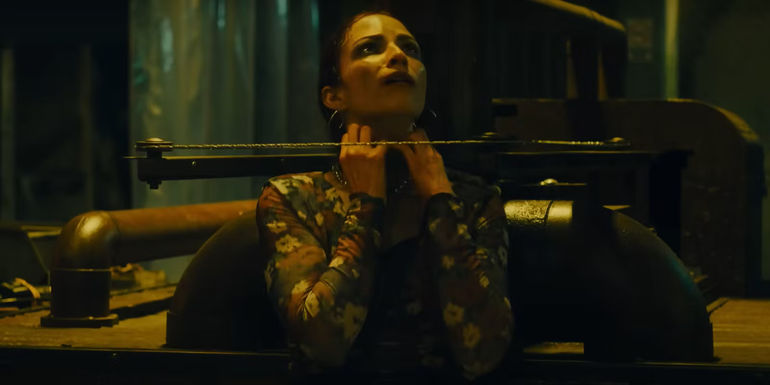 Valentina in the Bone Marrow Trap in Saw X