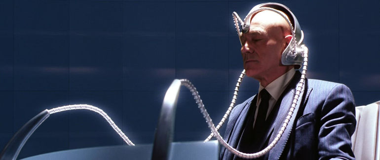 Professor X using Cerebro in X-Men
