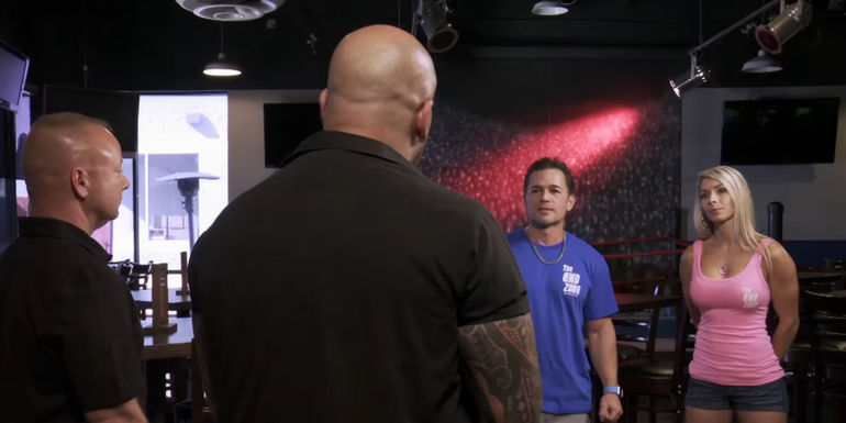 Justin and his wife on Bar Rescue