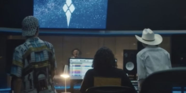 Yodel Kid recording in the studio in Atlanta