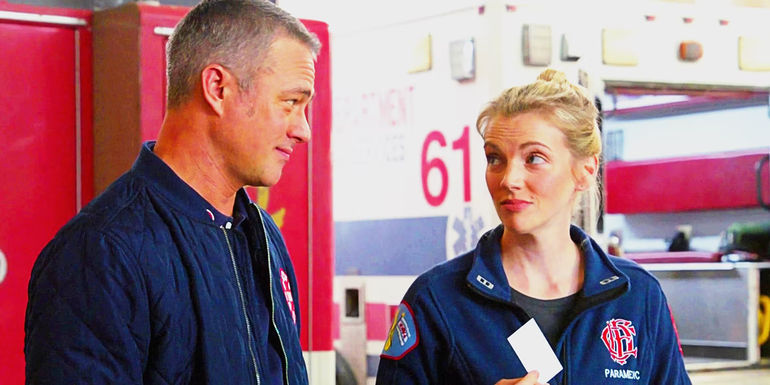 Brett and Severide in Chicago Fire