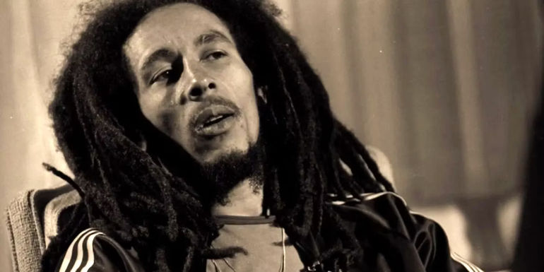 Bob Marley taking in the Netflix documentary, Who Shot The Sheriff? 
