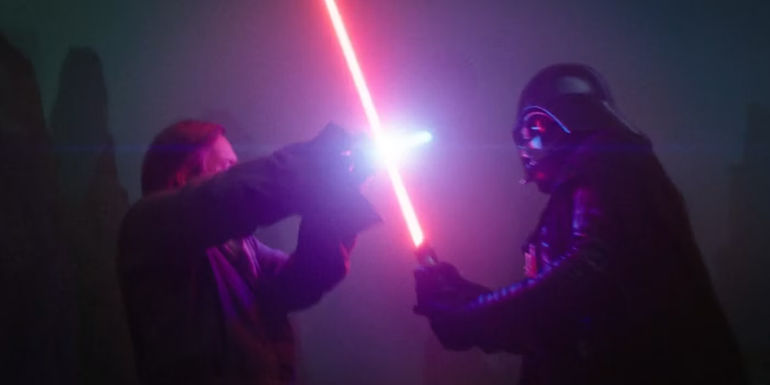 Obi-Wan Kenobi versus Darth Vader