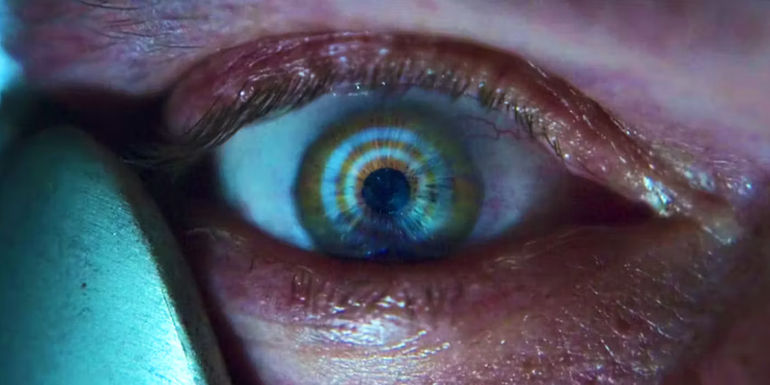 Benjamin Poindexter's eye with target in Daredevil season 3