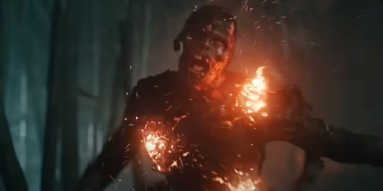 Flaming zombies in The Walking Dead The Ones Who Live