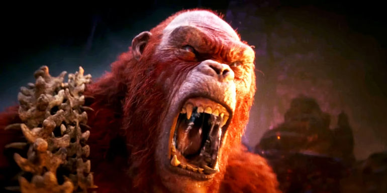 Skar King roaring in Godzilla x Kong: The New Empire