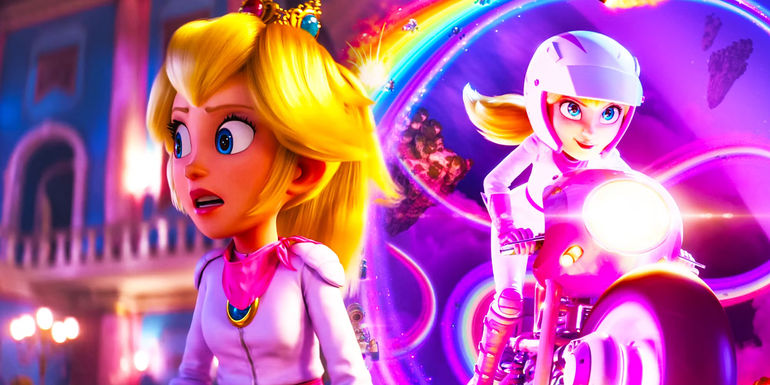 Custom image of Princess Peach in The Super Mario Bros. Movie