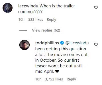 Joker 2 Trailer Release Update