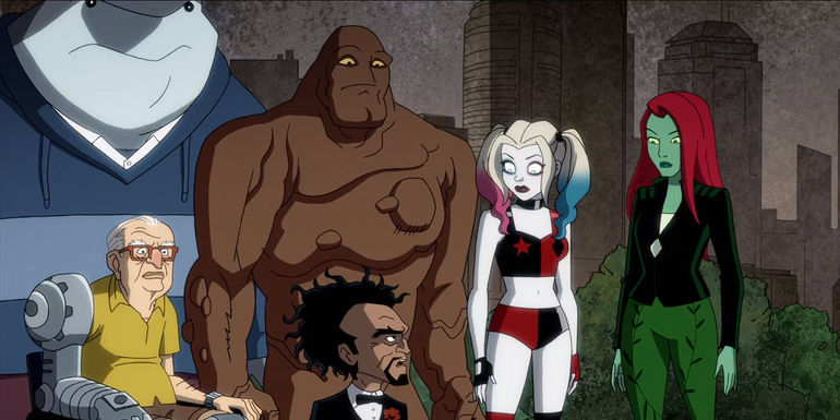 Harley Quinn King Shark Clayface Doctor Psycho Cy Borgman Poison Ivy