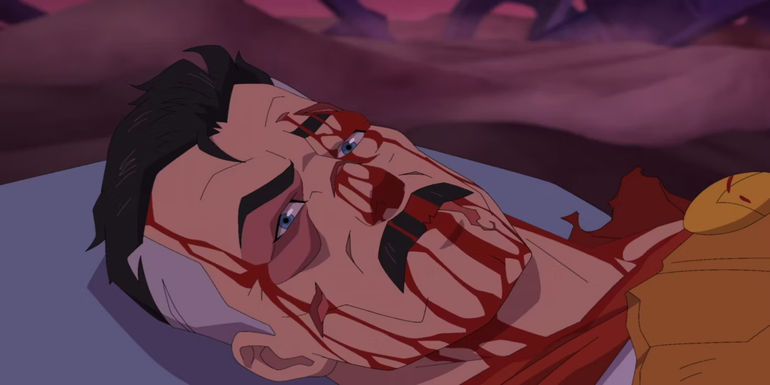 Omni-Man injured after Viltrumite fight in Invincible season 2, episode 4