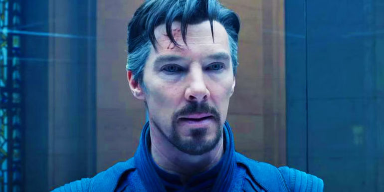 Doctor Strange meeting the Illuminati in 2022's Doctor Strange in the Multiverse of Madness