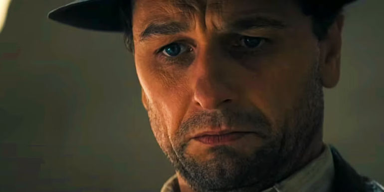 Perry Mason (Matthew Rhys) looking sad in Perry Mason.