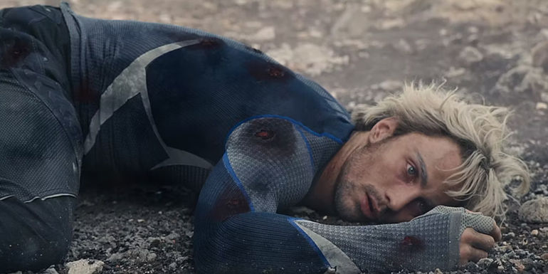 Quicksilver dies in Sokovia in Avengers: Age of Ultron (2015)