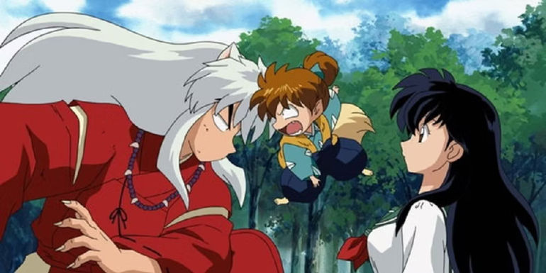 Shippo gets on Inuyasha's nerves in Inuyasha