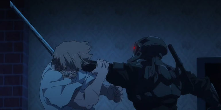 Joe Higan/Logan in disguise, fighting ninja assassins