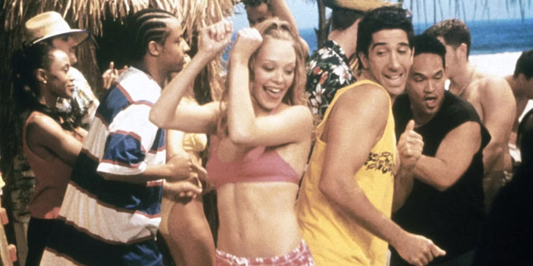 Ross Geller on Spring Break with Elizabeth in Friends.