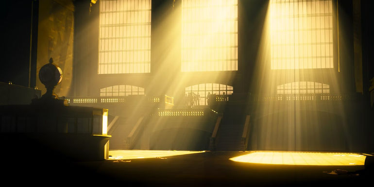 Sunlight Streaming In The Windows Of Grand Central Station As The Team Walks In In Silhouette In What If Marvel Zombies