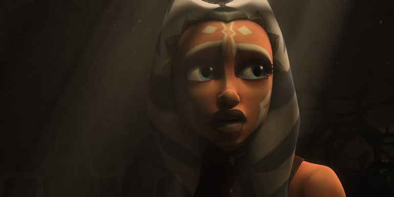 Ahsoka Tano is locked away in a cage