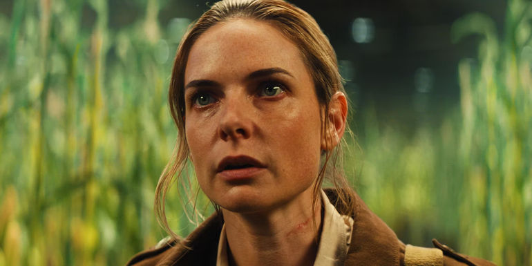 Rebecca Ferguson looking shocked as Juliette Nichols in Silo