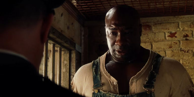 Michael Clarke Duncan about to cry in The Emerald Path