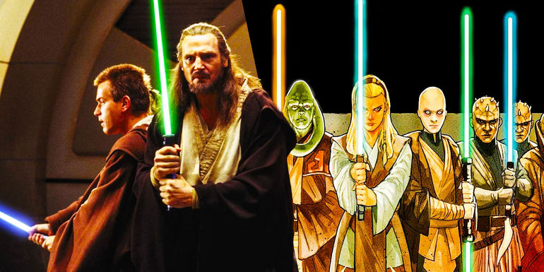 Star Wars prequels Jedi qui gon Jinn obi wan jedi downfall high republic