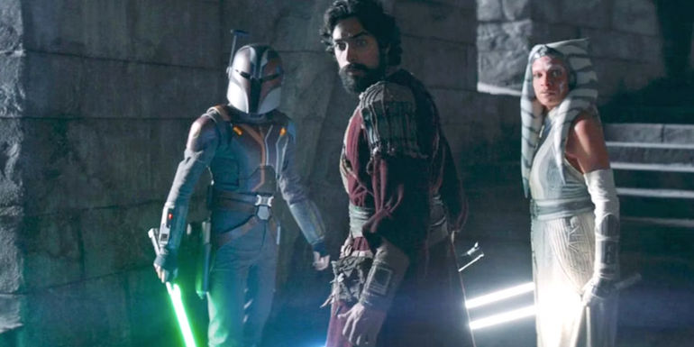 Ahsoka, Ezra, and Sabine With Lightsabers