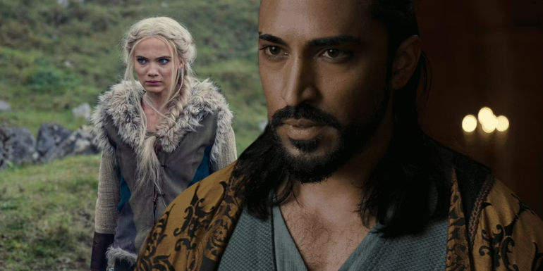 Ciri and Vilgefortz in The Witcher