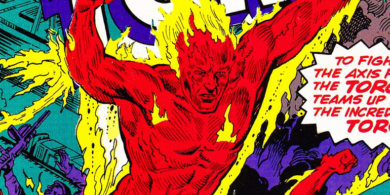 Jim Hammond's Human Torch android in Marvel Comics
