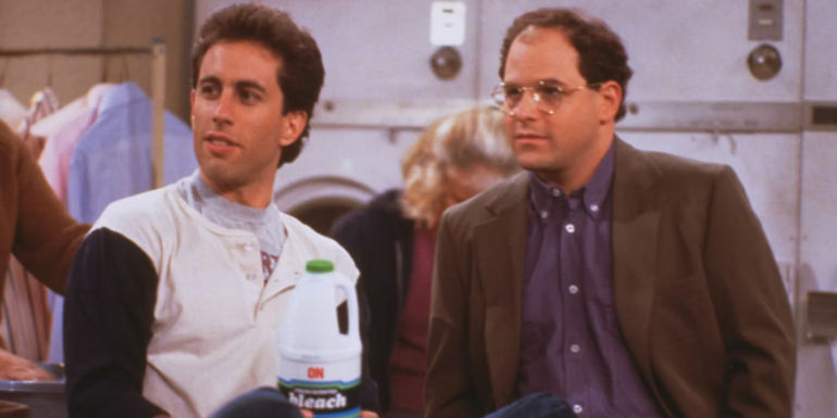Jerry and George in Seinfeld season 1