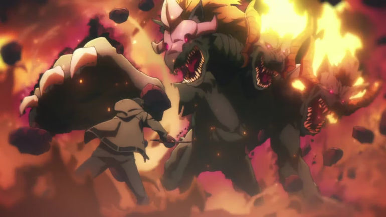 Sung Jinwoo facing Cerberus in Episode 7 of Solo Leveling