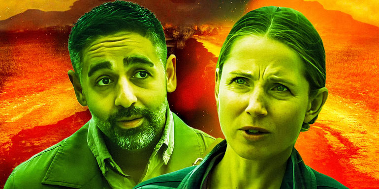 Kardo Razzari as Dabir and Tuva Novotny as Frigga in The Abyss.