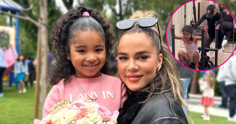 Khloe Kardashian's Unique Workout Routine with Daughter True