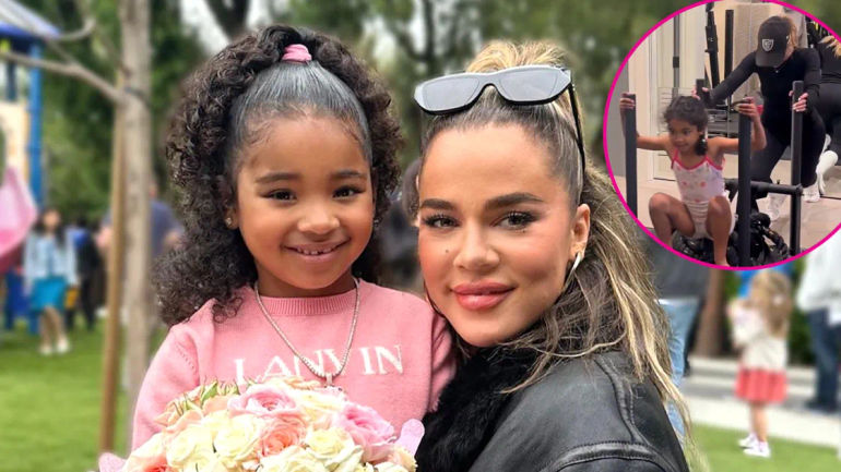 Khloe Kardashian's Unique Workout Routine with Daughter True