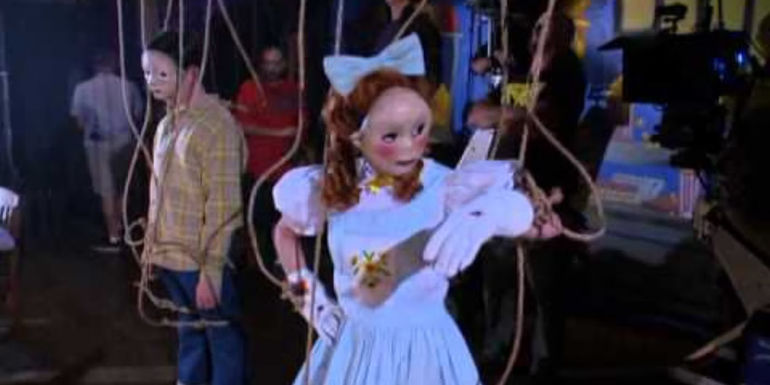 Human puppets on the set of a Criminal Minds episode